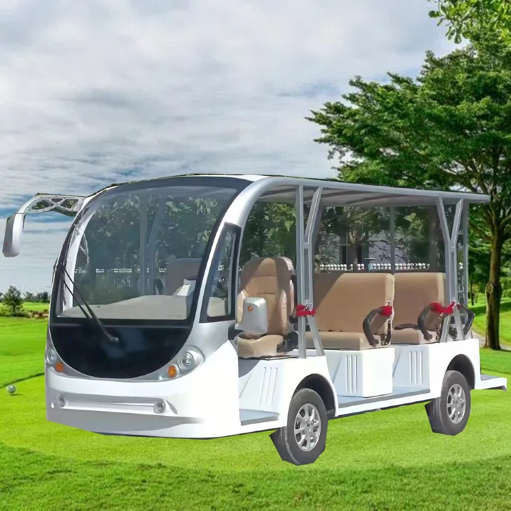 2024 New Design Sightseeing Club Car Shuttle Bus 8 11 14 17 20 23 Seats Electric Mini Bus for Travel