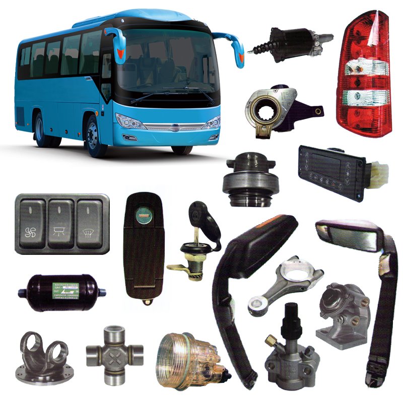 Chinese Bus Parts for Zhongtong Higer Yutong Kinglong Bus Accessories Body Headlamp Engine Seat Spare Parts