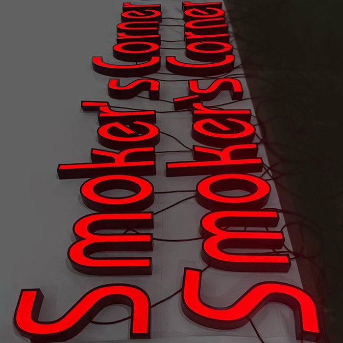 Outdoor Custom Weatherproof Store Channel Letter Sign Metal 3D Lighting Frontlit Storefront Fascia Logo Sign Shop Front Signage