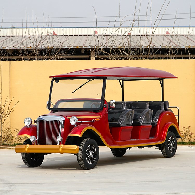 Classic Vintage Electric Sightseeing Bus Car Retro Antique Golf Cart for Sale Display Frame Price