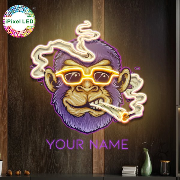 Outdoor No MOQ Game Bar Beer Full UV Printed Smoke Shop Custom Neon Light Sign Decoration Led Custom logo Luminous Signs Design