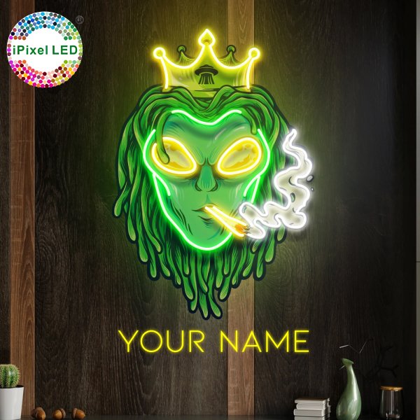 Outdoor No MOQ Game Bar Beer Full UV Printed Smoke Shop Custom Neon Light Sign Decoration Led Custom logo Luminous Signs Design