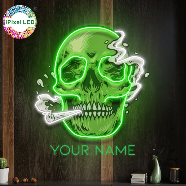 Outdoor No MOQ Game Bar Beer Full UV Printed Smoke Shop Custom Neon Light Sign Decoration Led Custom logo Luminous Signs Design