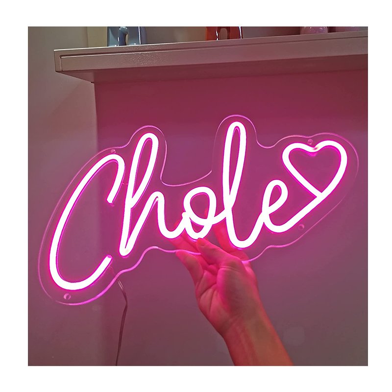 Custom 3D Neon LED Sign for Store Wedding Festival Indoor Decoration with Beautiful Colorful Light Box for Companies Offices