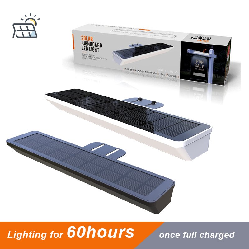 300 Lumens Solar Outdoor Integrated LED Wall Mounted Solar Billboard Advertising Light House Number