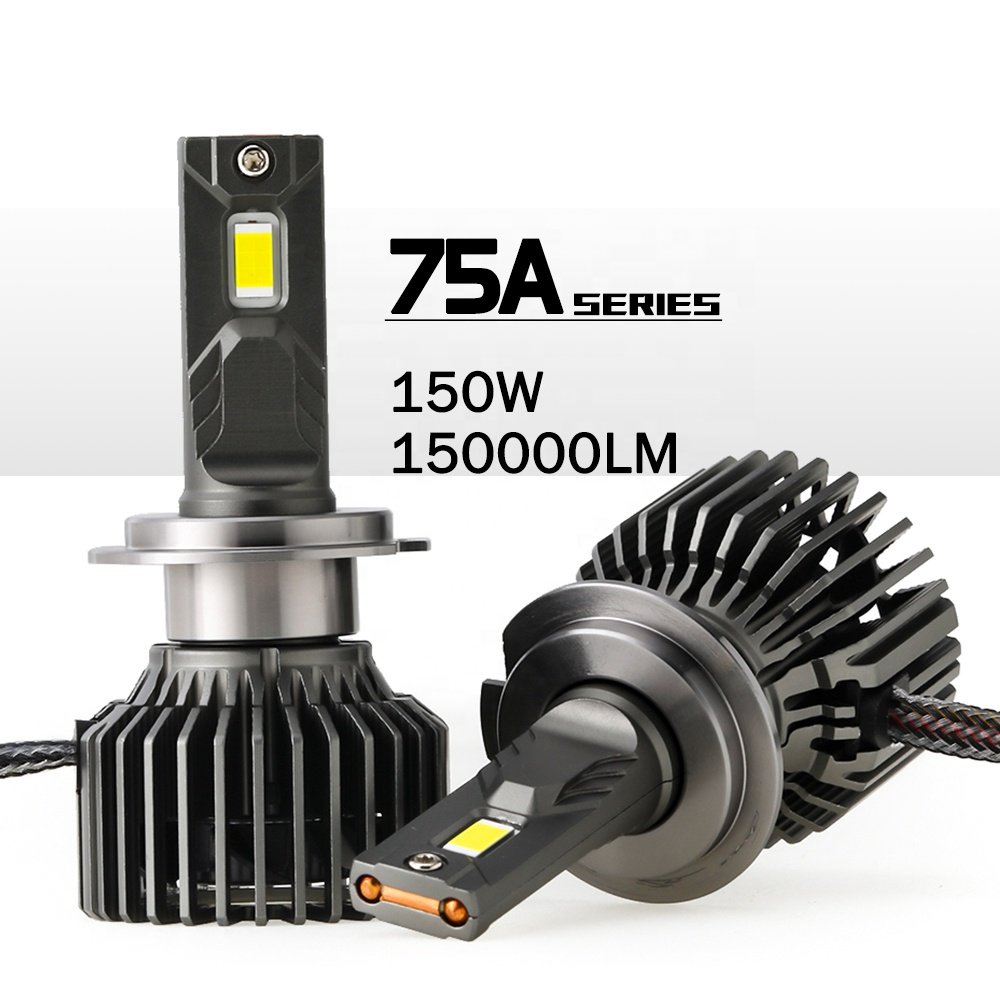 Factory Wholesale 75A LED Headlights H1 H3 H7 H4 75W 9005 9006 Led Headlight Car H4 Led Lights