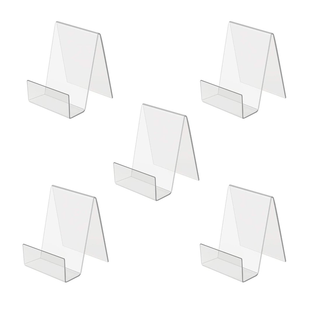 Hot Sale Acrylic Book Stand With Ledge Display Clear Acrylic Display Easel Holder for Albums Books Music Sheets Displaying