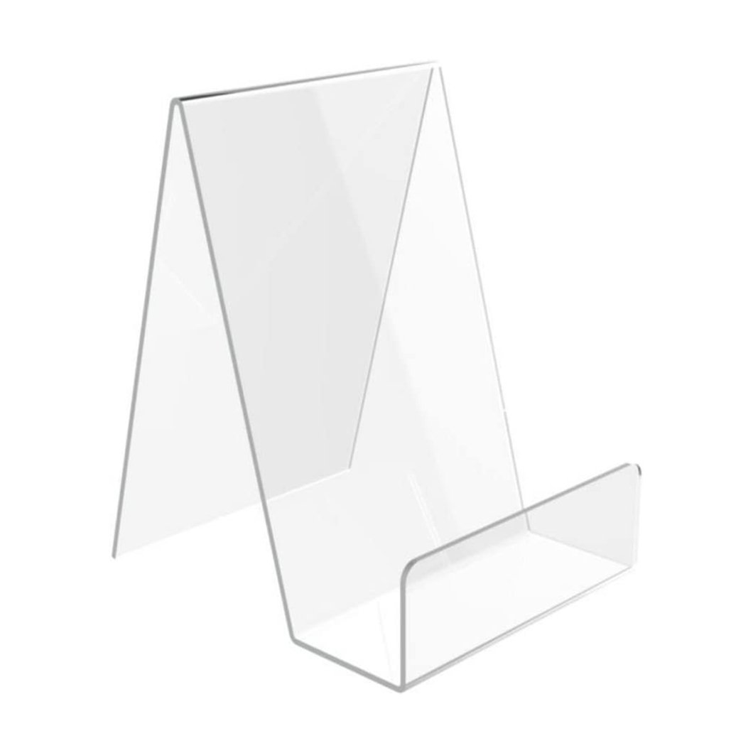 Hot Sale Acrylic Book Stand With Ledge Display Clear Acrylic Display Easel Holder for Albums Books Music Sheets Displaying