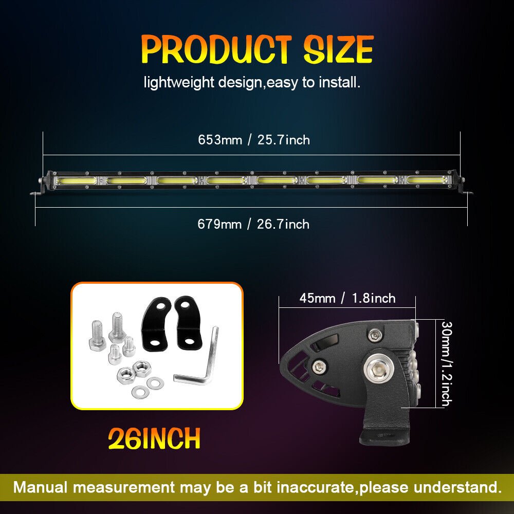 Valesun Auto Amber Red Cob Drl Turn Led Flashing Strobe Truck Car Accessory Led Warning Emergency Light bar for Car Truck