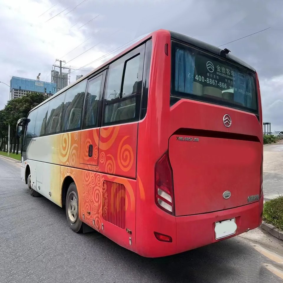 Golden Dragon 8.5m diesel Engine 37seats Euro 4 LHD Used Bus coach Bus