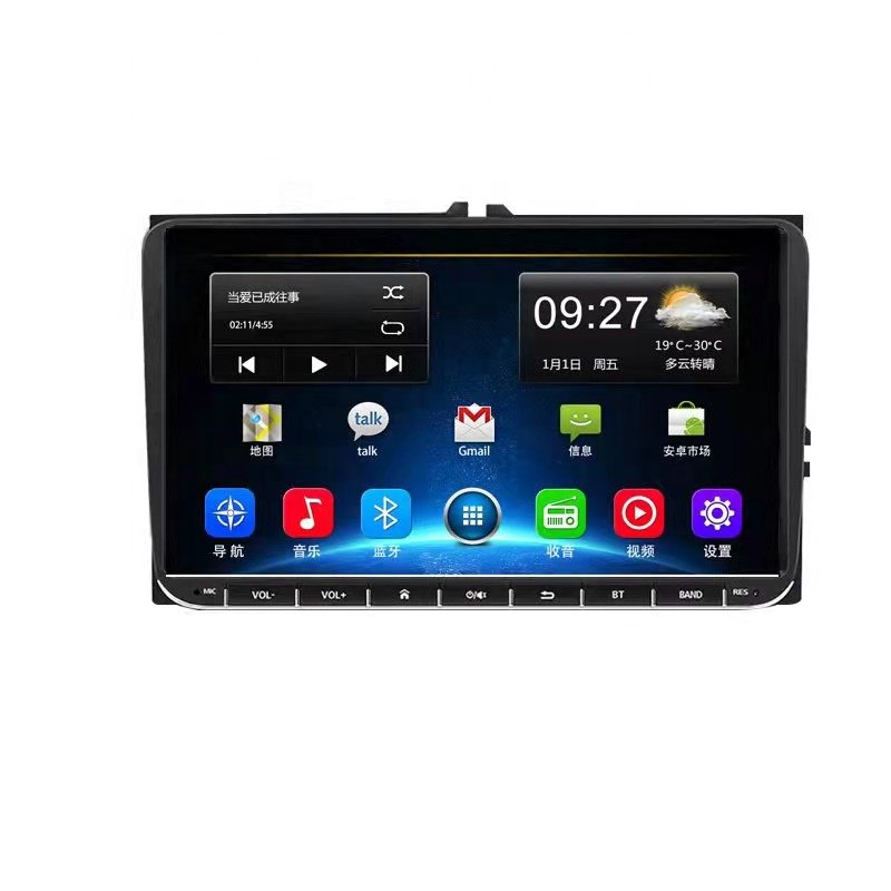 XinYoo 9'' Android GPS for VW in Car Audio USB WIFI Mirror Link with Can Bus Car Radio DVD Player Car MP5 Player