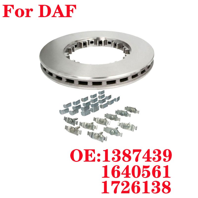 Heavy Duty Truck Semi Trailer Spare Parts Bus Brake Disc for DAF 1387439 1640561 1726138 1783346 1812582