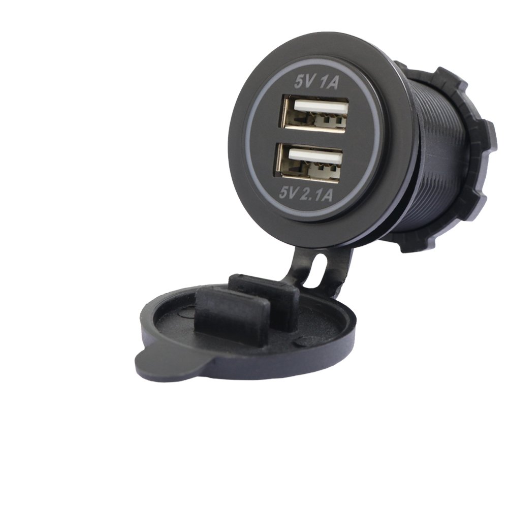 5V 4.2A Auto RV Boats Truck Bus Modification Accessories USB Car Charger Socket Charger for Smartphone