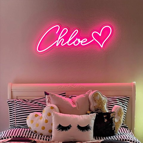 Rebow Dropshipping Free Design Custom Led Neon Light No Moq Led Custom Neon Sign for Bedroom Birthday Party Home
