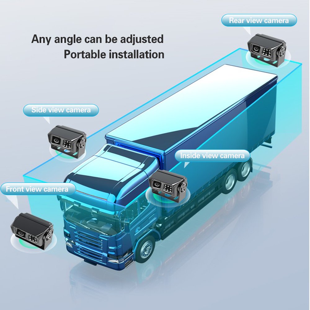 Manufacturer 2MP 4MP 5MP Waterproof Truck Side View IPC Rear View Mirror HD Vehicle Reverse IP Camera