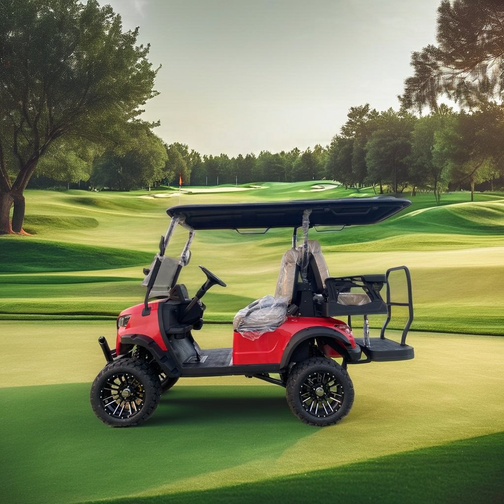 Electric Vehicle Chassis Utility Vehicle Sightseeing Bus Car Electric Buggy Road Street Legal Golf Cart 4 Seater Golf Cart