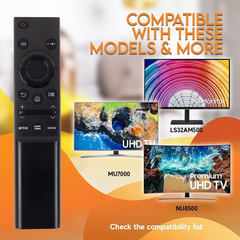 Remote Control Replacement BN59-01358D for Samsung Smart TV UE43AU7100U UE43AU7500U QN50QN90AAFXZA QN55QN90AAFXZA
