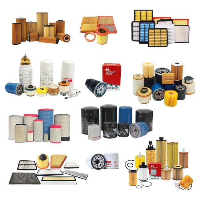 Wholesale Custom Factory Car Oil Filter New Paper Material Gasket Models 1560187703 1651082703 1560187204 1560187107 Car Parts