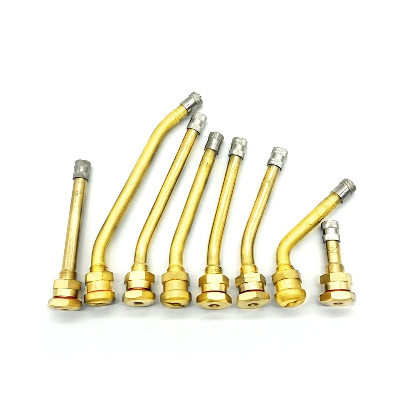 27 Degree Bend Brass Valve Stem Clamp-in Tubeless Valve Stems Bus Truck Valve V3.20.4