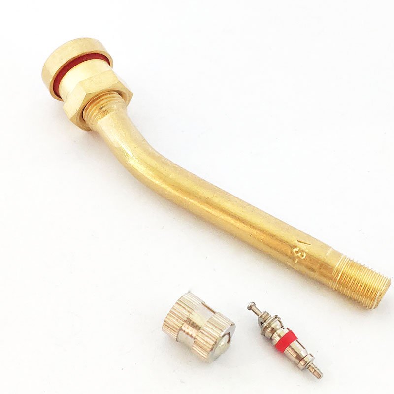 27 Degree Bend Brass Valve Stem Clamp-in Tubeless Valve Stems Bus Truck Valve V3.20.4