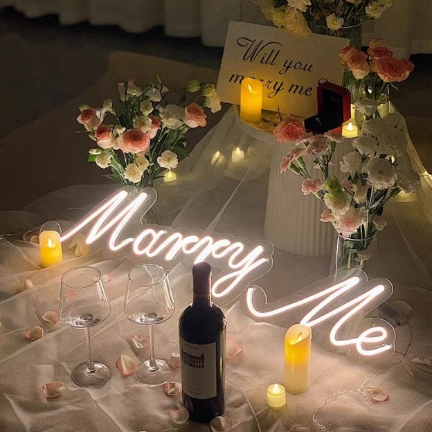 DIVATLA Custom Acrylic LED Light Neon Sign Waterproof Electronic Lamp Bar/Birthday Party Dropshipping Flex Neon Sign Plug Power