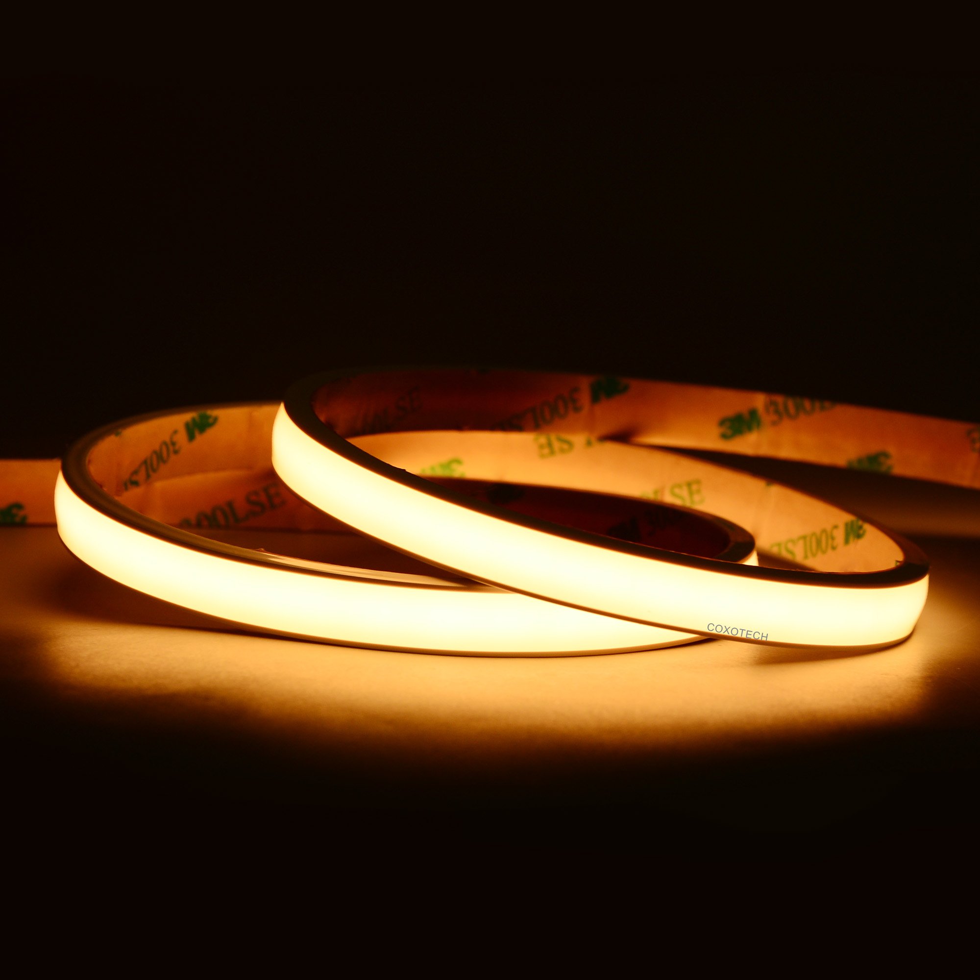 480LEDs COB Neon LED Strip 12mm Wide RGBW Emitting Color Silicone Body 24V Input Hotels Single Multicolor Options Available