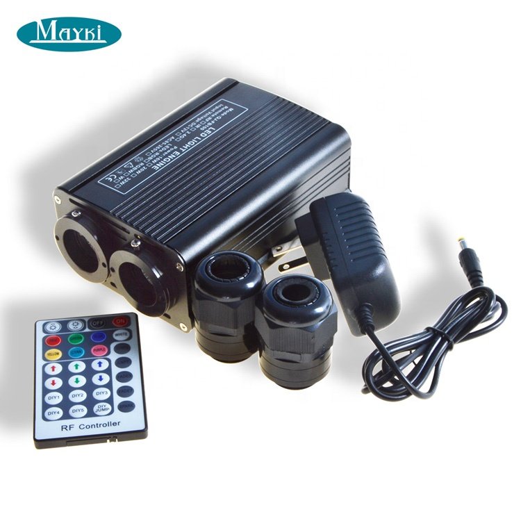 Dual Port Optical Fibre Lighting 32w RGBW WiFi Led Fiber Optic Light Source