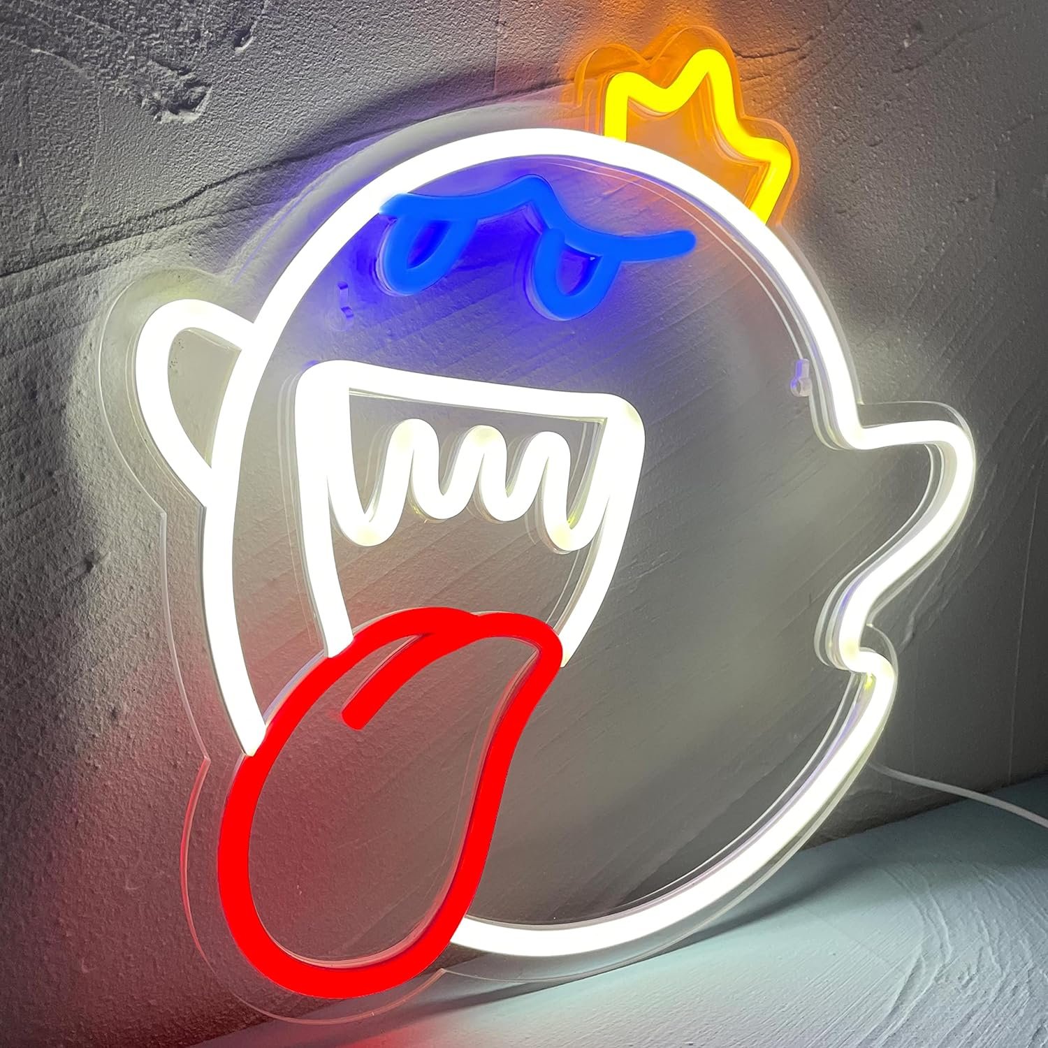 Neon Mario Light Acrylic Sign for Game Room Decor Game Light Accessory Gift for Boys Room Decor
