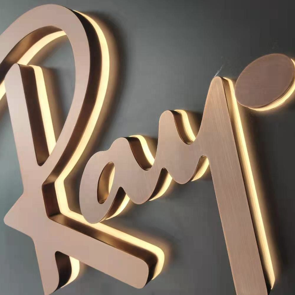 High Brightness 3D Metal Signs Custom Led Luminous Characters Illuminated Sign 3d Channel Letter Sign