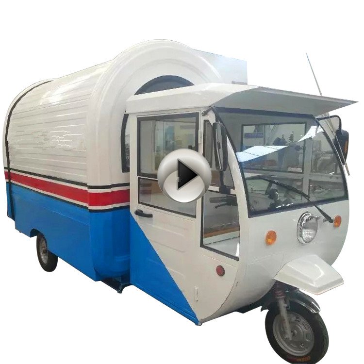 Best Selling Mobile Electric Tricycle Food Van Kiosk Motorcycle Fast Food Cart for Sale in USA