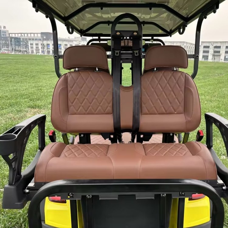 2024 New 72v Electric 2+2-Seater Kick Scooter Party Mini Bus for Sightseeing and Car Travel 72v Electric Golf Cart