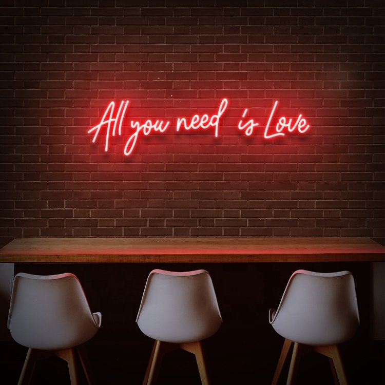 Koncept Free Drop Shipping 50CM New Arrival Electronic Led Light Letters Words Decorative You&Me Love LED Neon Sign