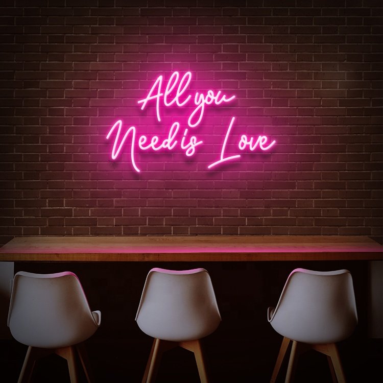 Koncept Free Drop Shipping 50CM New Arrival Electronic Led Light Letters Words Decorative You&Me Love LED Neon Sign