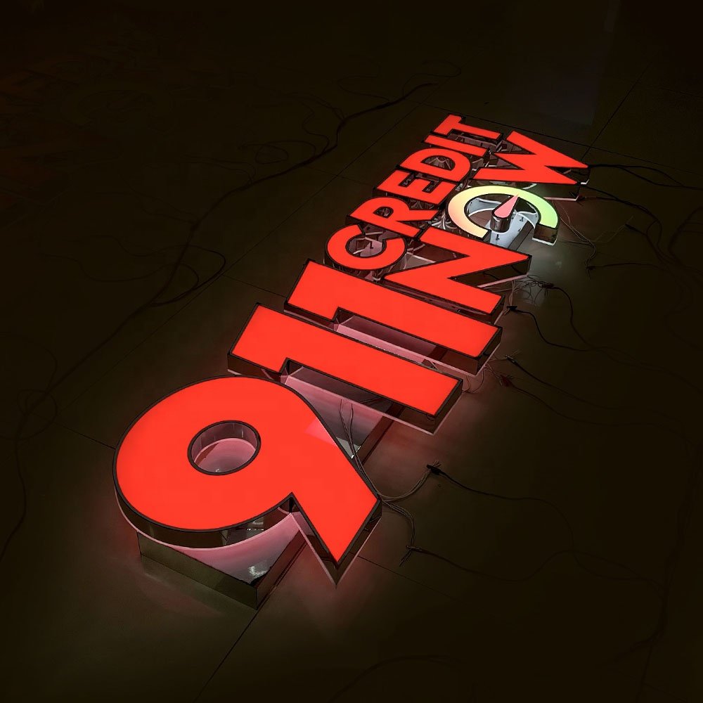 Luminous Custom Made Led Signs Frontlit Led Sign Letter Shop Signboard 3d Led Name Boards for Shop Custom Wall Logo