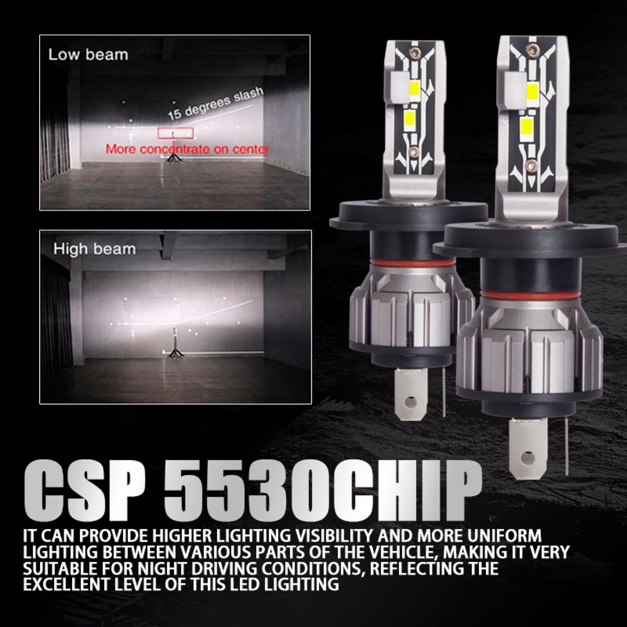 Super Bright Bus Headlight E2 50W 8000lm Led Head Light Single Beam Led Bulb Car for Utv H7 Car Led Lights