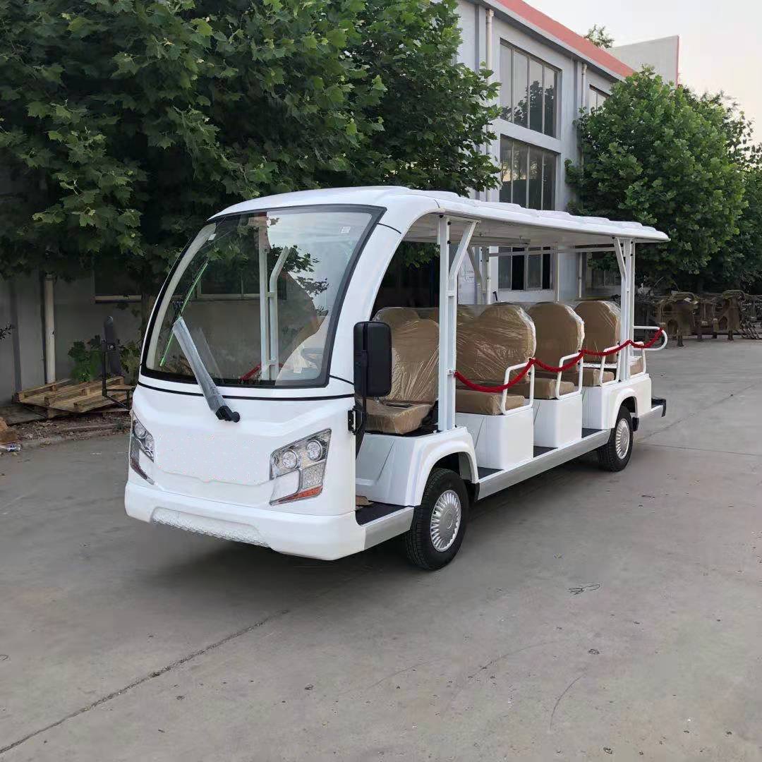 ShunCha 14 Seaters 72V 5KW AC System 4 Wheel Drive Electric Car Club Golf Cart Tourist Bus