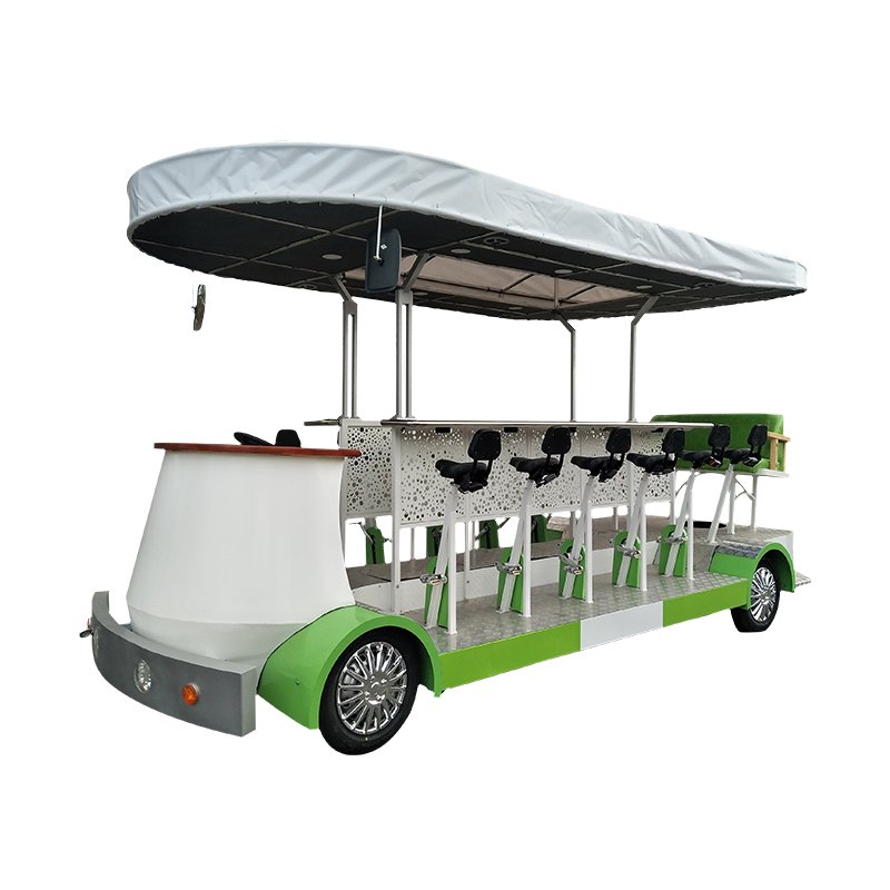 CE & DOT Approved Customizable Electric Beer Bike Fashionable Mobile Street Kitchen Tourist Car for Party & Sightseeing Bus