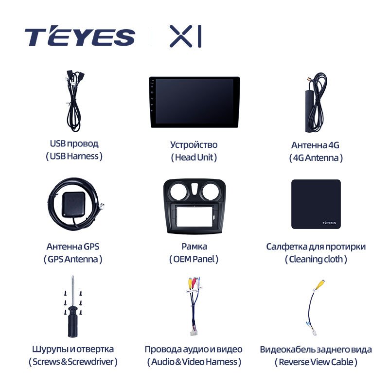 TEYES X1 for Renault Logan 2 2012 - 2022 Sandero 2 2013 - 2022 Car Radio Navigation Stereo GPS No 2din 2 Din