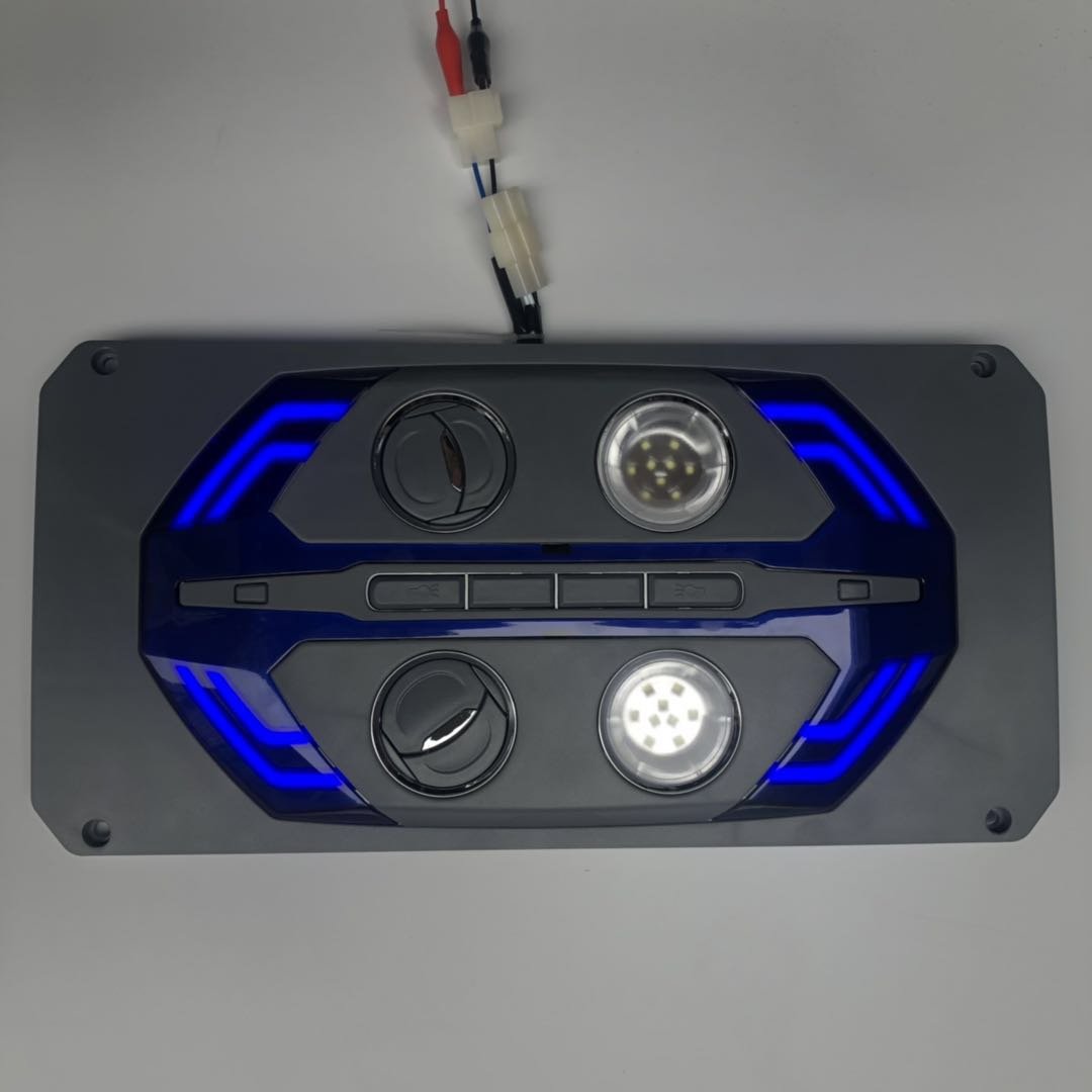 Adiputro Bus Wind Outlet air Vent Louver with Led Reading Light air Vent with Blue Led ST01-4 Airvent Single JB3 No USB