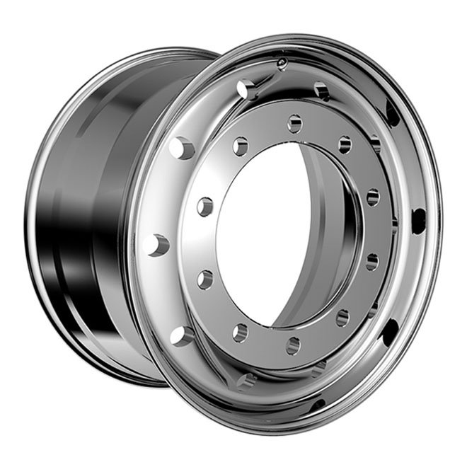 22.5x9.00 Aluminum Alloy Wheel Rim New Chrome Finish for Howo and Foton Truck Models