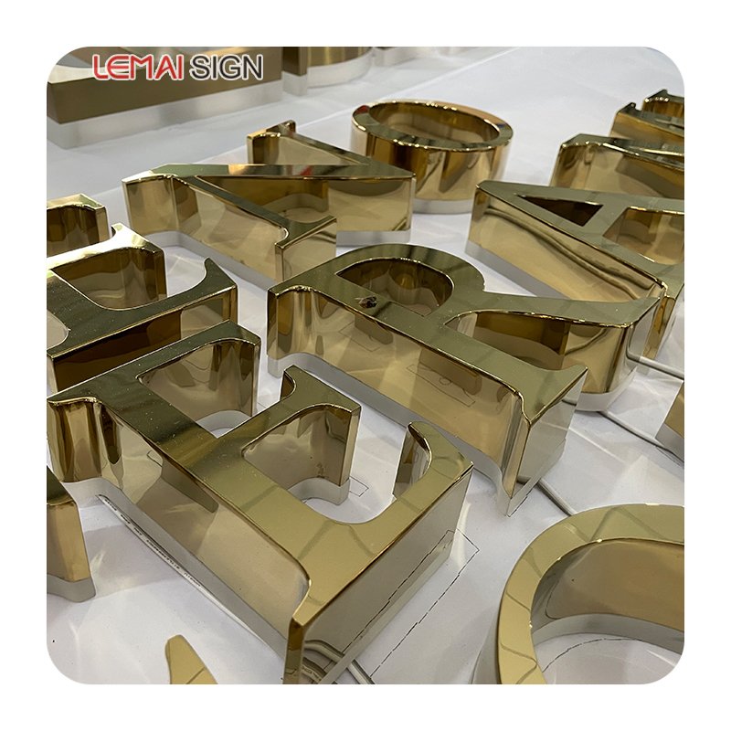 Metal Backlit New Design Letter Outdoor Advertising Acrylic Letter logo Manufactured by Hot Selling Factories in 2025