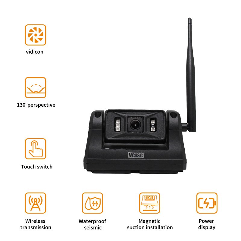 Wireless Backup Rear/front View Camera System Rechargeable Battery Magnetic HD for Agriculture Machinery and Equipment