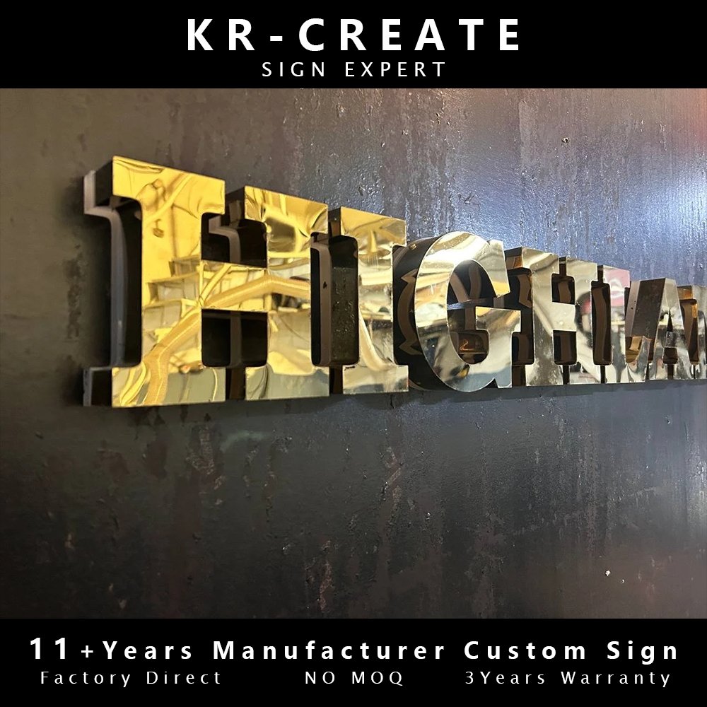 Logo Design Service Outdoor 3D Metal Back Lighted Signs Backlit Led Channel Letter Sign for Advertising