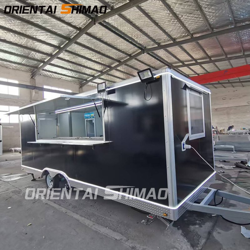 Oriental Shimao Luxury Restaurant Cart Deep Fryer Hotdog Mobile Shop Truck Bakery Foodtruck Trailer with Toilet
