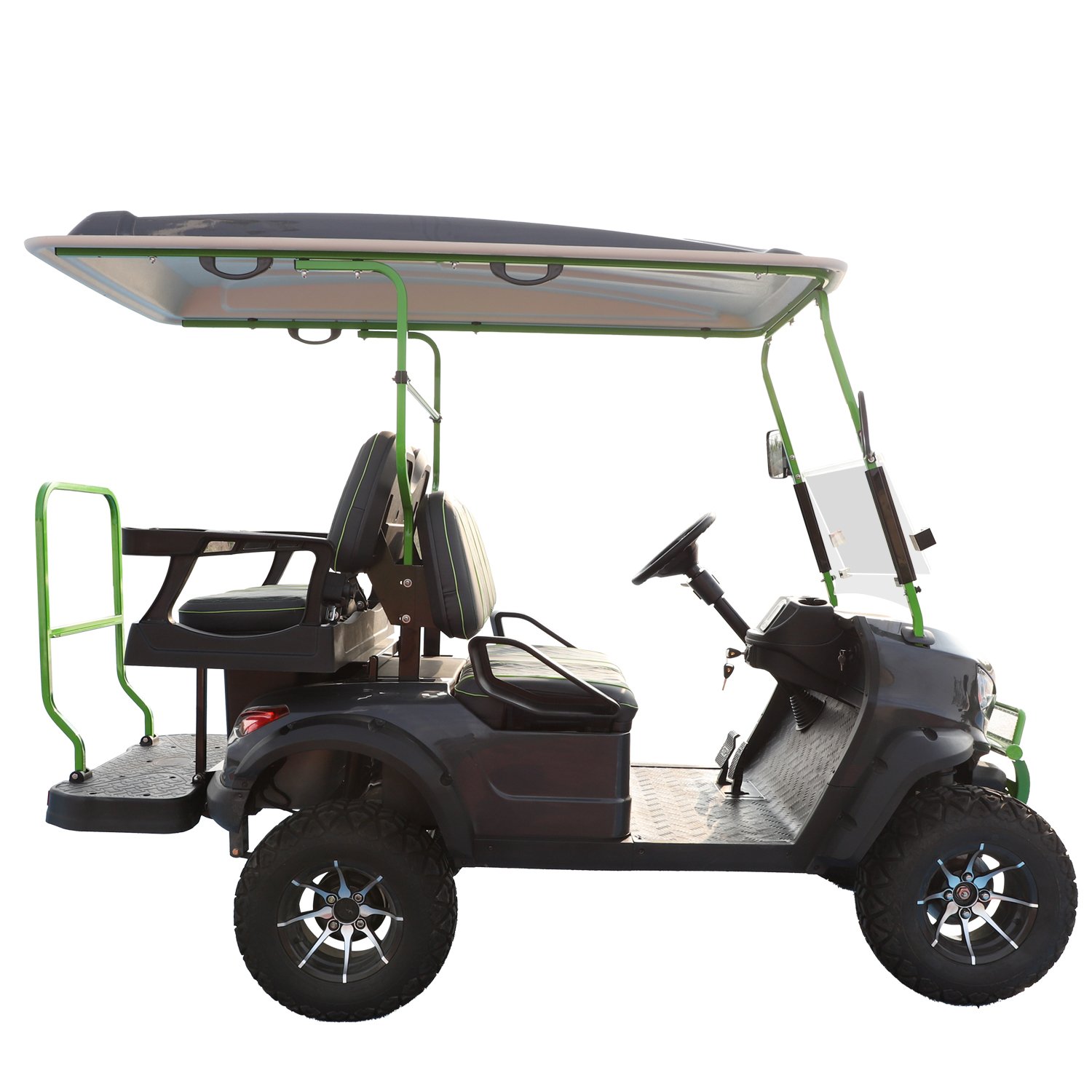Brand New Design Factory 2+2 Seat Sightseeing Bus Club Cart Electric Golf Buggy Hunting Car with CE DOT