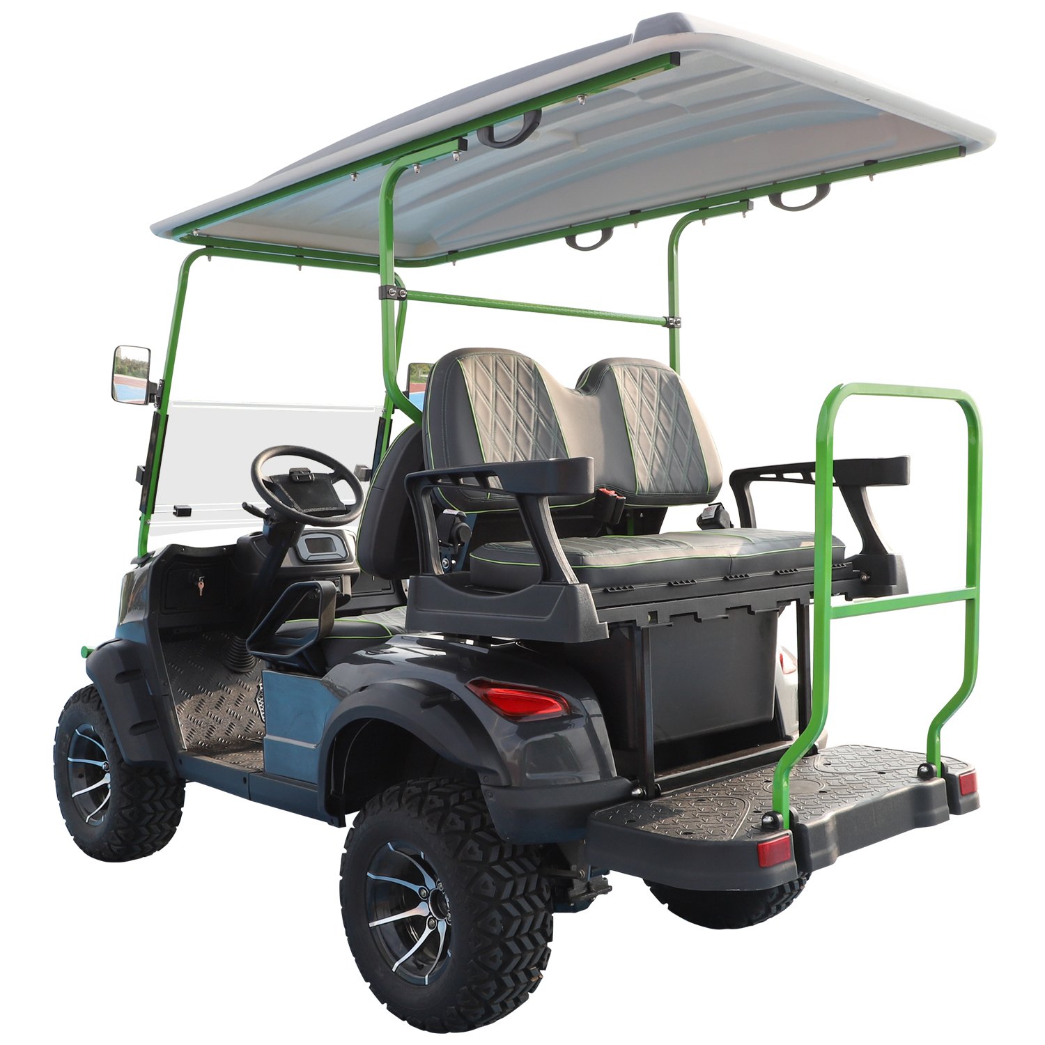 Brand New Design Factory 2+2 Seat Sightseeing Bus Club Cart Electric Golf Buggy Hunting Car with CE DOT