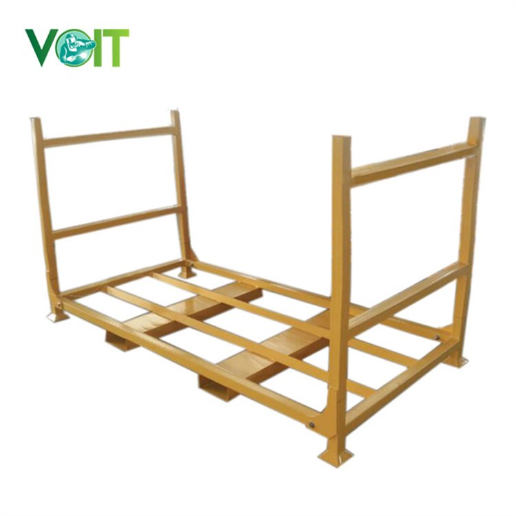 Custom Warehouse Solutions Foldable Stacking Storage Tire Rack With Forklift Channel