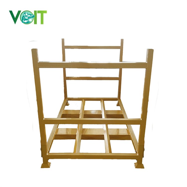 Custom Warehouse Solutions Foldable Stacking Storage Tire Rack With Forklift Channel