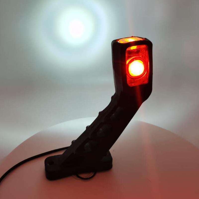 12V/24V 3 Color Super Bright Led Turn Signal Light Running Stop Break Turn Signal Led Indicator Light for Truck Trailer Lorry