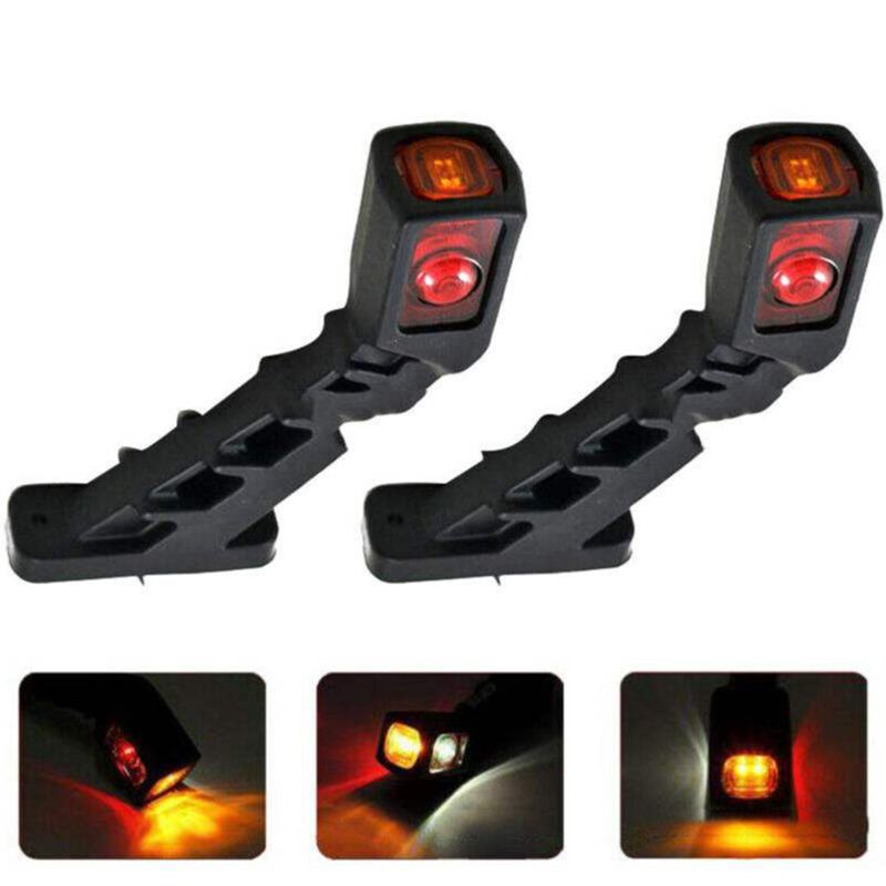 12V/24V 3 Color Super Bright Led Turn Signal Light Running Stop Break Turn Signal Led Indicator Light for Truck Trailer Lorry